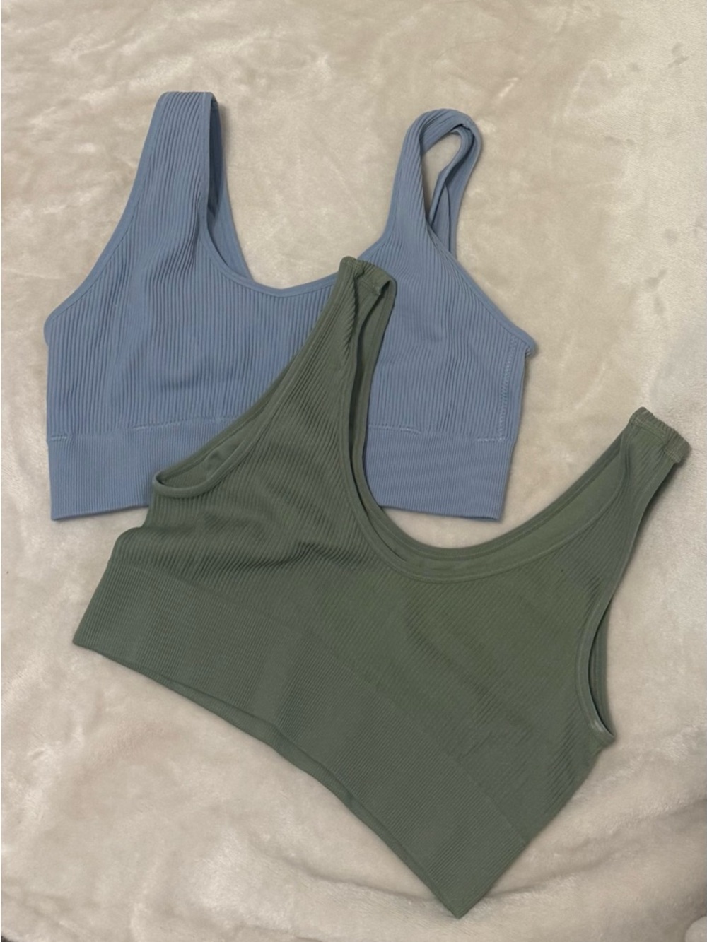Arie seamless ribbed padded bralettes size L